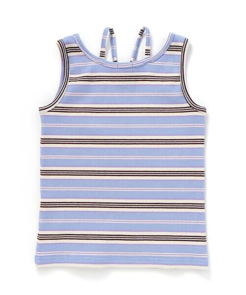 nexchic / ネクシック Tシャツ | ボーダーテレコタンクトップ+シアー天竺Tシャツセット(110~150cm) | 詳細24