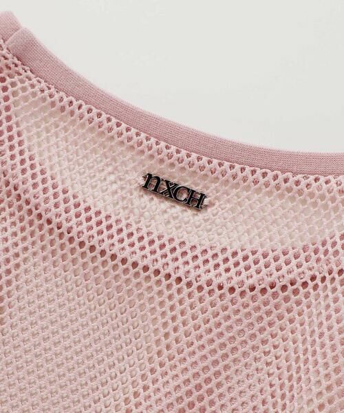 nexchic / ネクシック Tシャツ | バラプリント天竺Tシャツ+メッシュ半袖Tシャツセット(110~150cm) | 詳細10