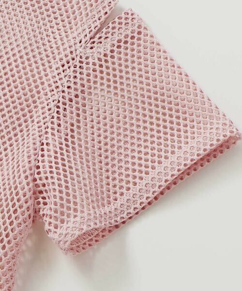 nexchic / ネクシック Tシャツ | バラプリント天竺Tシャツ+メッシュ半袖Tシャツセット(110~150cm) | 詳細12