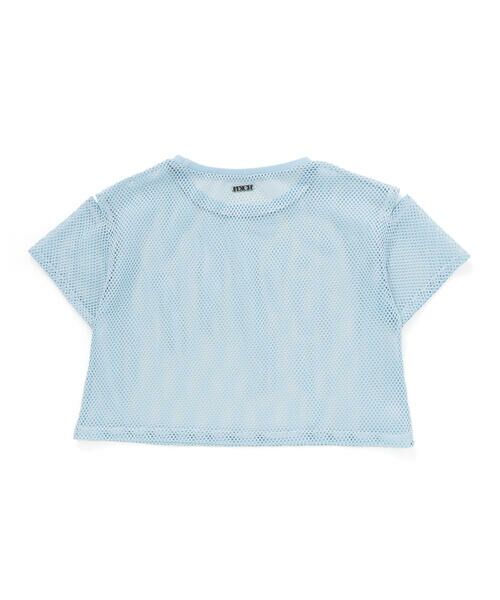 nexchic / ネクシック Tシャツ | バラプリント天竺Tシャツ+メッシュ半袖Tシャツセット(110~150cm) | 詳細24