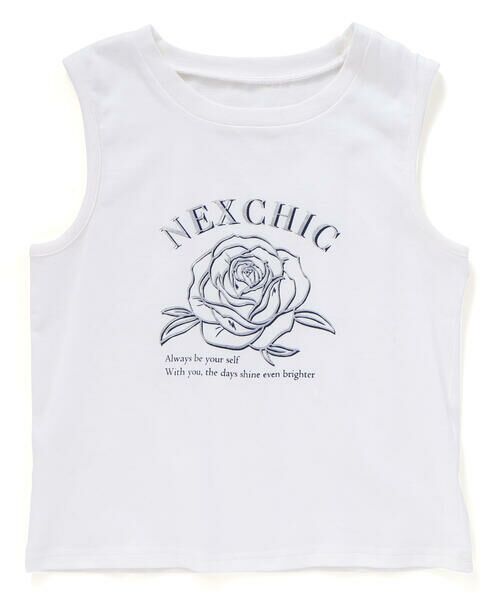 nexchic / ネクシック Tシャツ | バラプリント天竺Tシャツ+メッシュ半袖Tシャツセット(110~150cm) | 詳細25