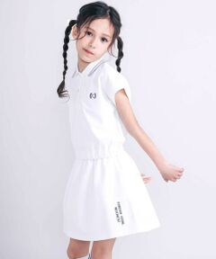 nexchic / ネクシック ポロシャツ | 【接触冷感】メッシュカノコポロシャツ+スカパンセットアップ(110~150cm)