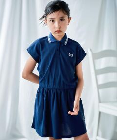 nexchic / ネクシック ポロシャツ | 【接触冷感】メッシュカノコポロシャツ+スカパンセットアップ(110~150cm)