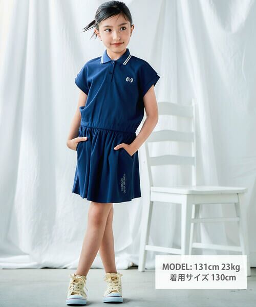 nexchic / ネクシック ポロシャツ | 【接触冷感】メッシュカノコポロシャツ+スカパンセットアップ(110~150cm) | 詳細8