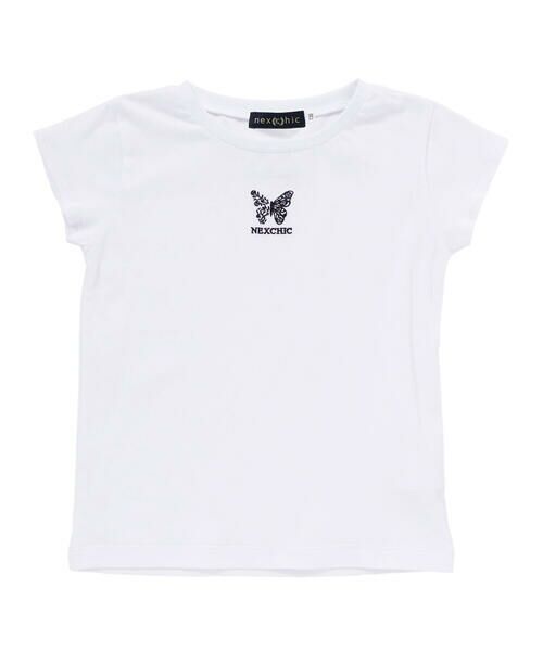 nexchic / ネクシック Tシャツ | デニムチェックキャミソール+天竺半袖Tシャツセット(110~150cm) | 詳細19