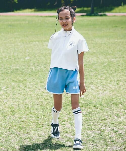 nexchic / ネクシック スウェット | 【Manchester City(マンチェスターシティ)コレクション】ハーフジップトレーナーxハーフパンツセットアップ(110~150cm) | 詳細1