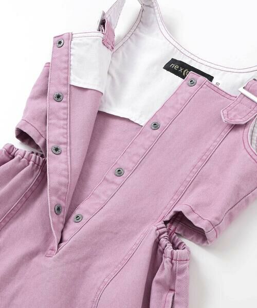 nexchic / ネクシック ドレス | ダメージ刺しゅうツイルジャンパースカート(110~150cm) | 詳細13