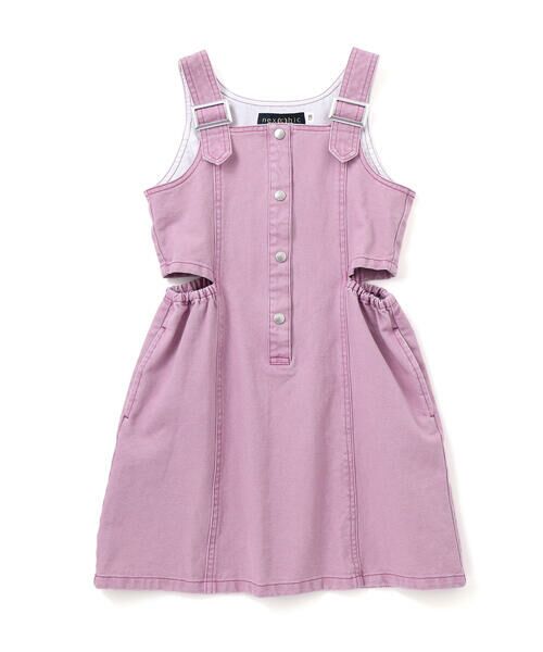 nexchic / ネクシック ドレス | ダメージ刺しゅうツイルジャンパースカート(110~150cm) | 詳細7