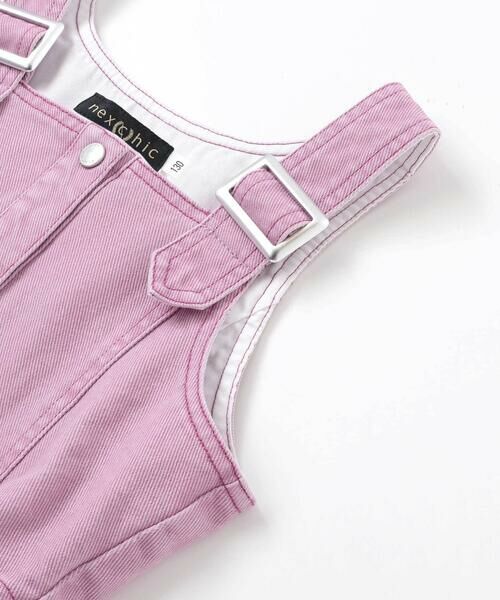 nexchic / ネクシック ドレス | ダメージ刺しゅうツイルジャンパースカート(110~150cm) | 詳細10