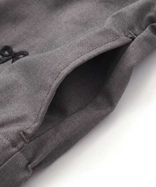 nexchic / ネクシック ノーカラージャケット | 【お揃い】デニムツイルファスナー付きジャケット(110~150cm) | 詳細14