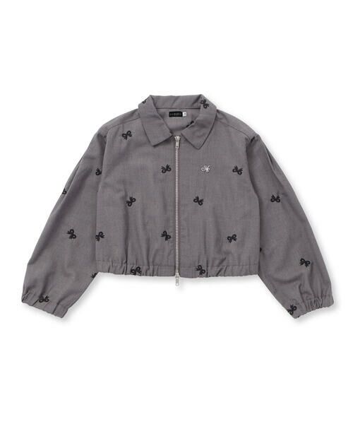 セール】 【お揃い】デニムツイルファスナー付きジャケット(110