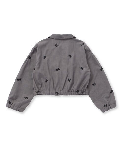 nexchic / ネクシック ノーカラージャケット | 【お揃い】デニムツイルファスナー付きジャケット(110~150cm) | 詳細10