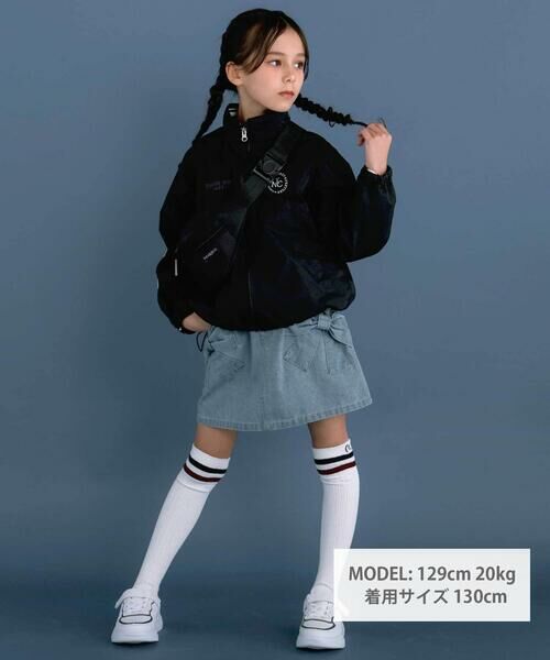 nexchic / ネクシック ブルゾン | ロゴ刺しゅうタフタコーチジャケット(110~150cm) | 詳細1