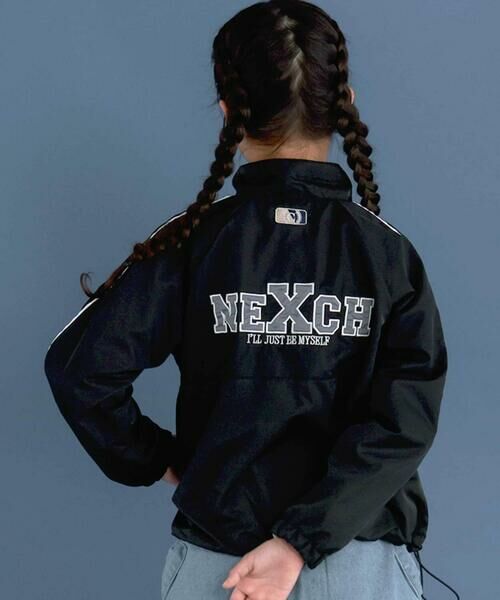 nexchic / ネクシック ブルゾン | ロゴ刺しゅうタフタコーチジャケット(110~150cm) | 詳細2