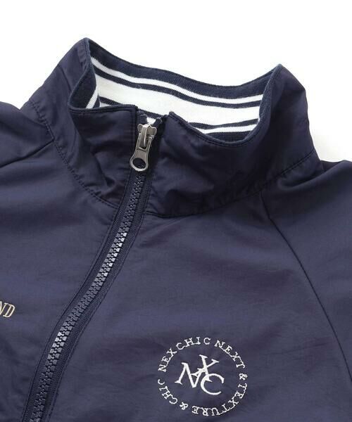 nexchic / ネクシック ブルゾン | ロゴ刺しゅうタフタコーチジャケット(110~150cm) | 詳細12
