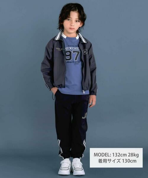 nexchic / ネクシック ブルゾン | ロゴ刺しゅうタフタコーチジャケット(110~150cm) | 詳細7