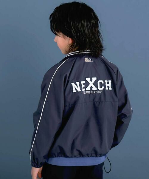 nexchic / ネクシック ブルゾン | ロゴ刺しゅうタフタコーチジャケット(110~150cm) | 詳細8