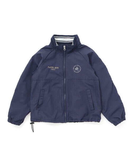 nexchic / ネクシック ブルゾン | ロゴ刺しゅうタフタコーチジャケット(110~150cm) | 詳細9