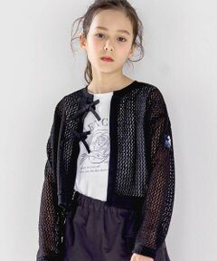 nexchic / ネクシック カーディガン・ボレロ | リボン付きニットカーディガン(110~150cm)