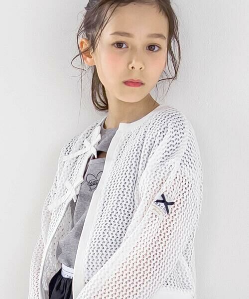 nexchic / ネクシック カーディガン・ボレロ | リボン付きニットカーディガン(110~150cm) | 詳細2