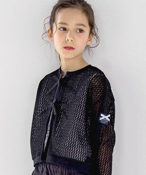 nexchic / ネクシック カーディガン・ボレロ | リボン付きニットカーディガン(110~150cm) | 詳細9