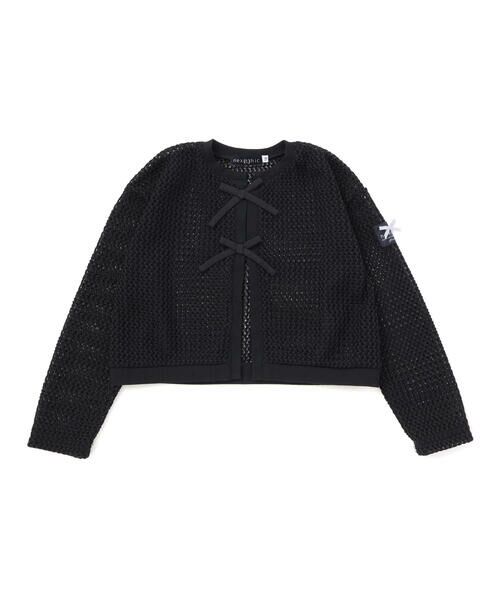 nexchic / ネクシック カーディガン・ボレロ | リボン付きニットカーディガン(110~150cm) | 詳細10