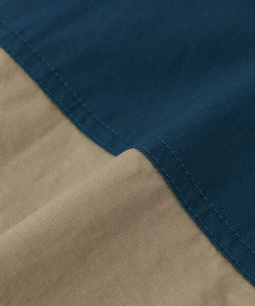 nexchic / ネクシック Tシャツ | 切り替え配色デニム&ツイル半袖シャツ(110~150cm) | 詳細16