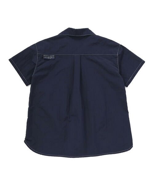 nexchic / ネクシック シャツ・ブラウス | 【接触冷感】【お揃い】ワッシャータフタ半袖シャツ(110~150cm) | 詳細5