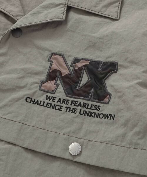 nexchic / ネクシック シャツ・ブラウス | 【接触冷感】【お揃い】ワッシャータフタ半袖シャツ(110~150cm) | 詳細12