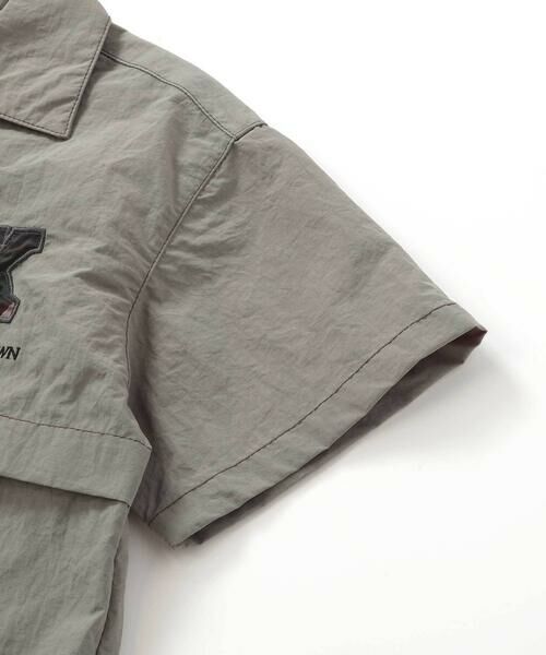 nexchic / ネクシック シャツ・ブラウス | 【接触冷感】【お揃い】ワッシャータフタ半袖シャツ(110~150cm) | 詳細13