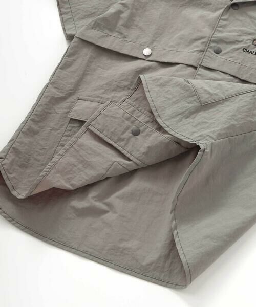 nexchic / ネクシック シャツ・ブラウス | 【接触冷感】【お揃い】ワッシャータフタ半袖シャツ(110~150cm) | 詳細16