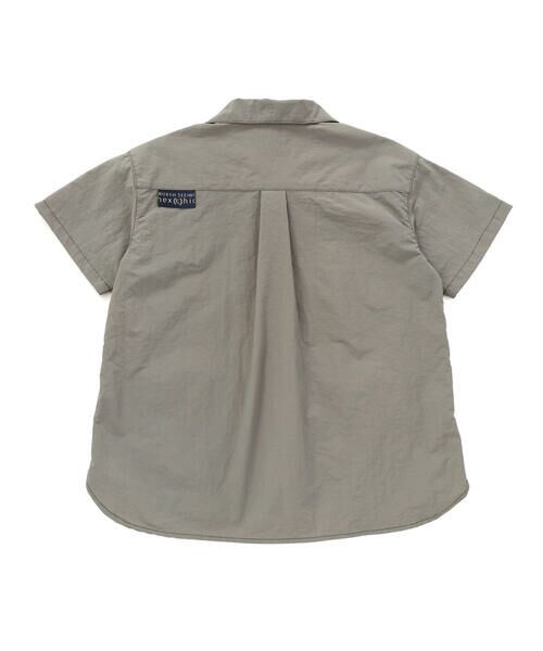 nexchic / ネクシック シャツ・ブラウス | 【接触冷感】【お揃い】ワッシャータフタ半袖シャツ(110~150cm) | 詳細10