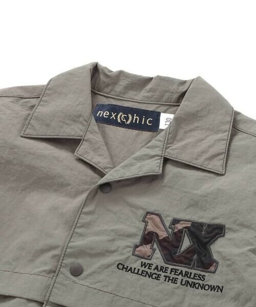 nexchic / ネクシック シャツ・ブラウス | 【接触冷感】【お揃い】ワッシャータフタ半袖シャツ(110~150cm) | 詳細11