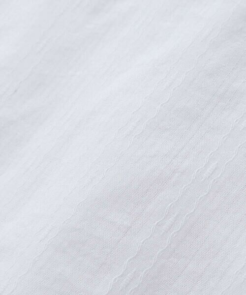 nexchic / ネクシック シャツ・ブラウス | シャーリング切り替えカラミレースストライプシャツ(110~150cm) | 詳細8