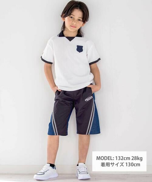 nexchic / ネクシック ポロシャツ | ワンポイント刺しゅうカノコ半袖ポロシャツ(110~150cm) | 詳細1