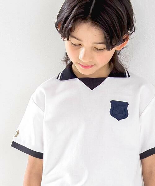 nexchic / ネクシック ポロシャツ | ワンポイント刺しゅうカノコ半袖ポロシャツ(110~150cm) | 詳細2