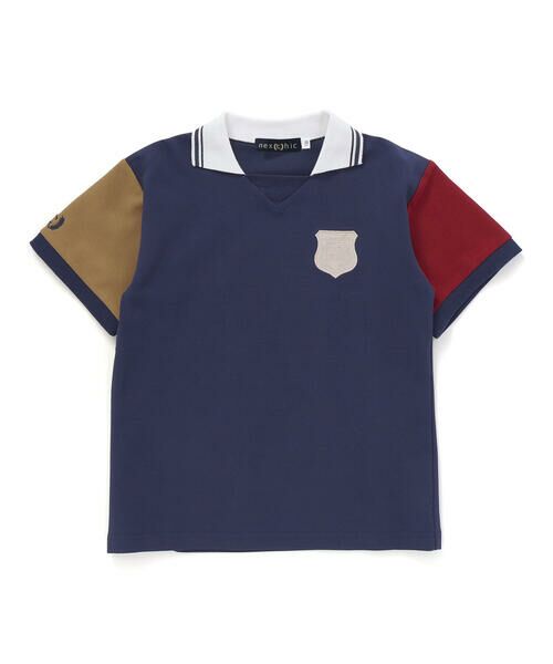 nexchic / ネクシック ポロシャツ | ワンポイント刺しゅうカノコ半袖ポロシャツ(110~150cm) | 詳細8