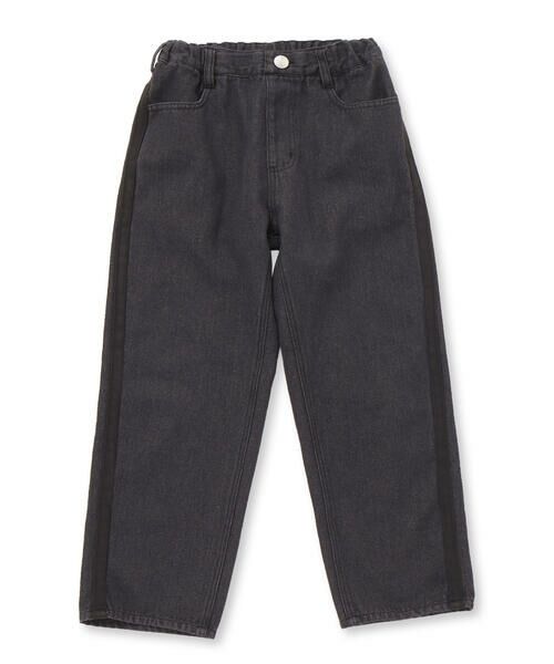 nexchic / ネクシック デニムパンツ | ライン入りワイドデニム(110~150cm) | 詳細4