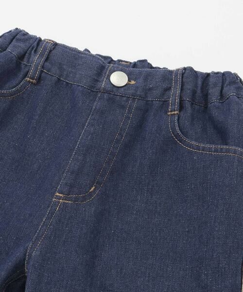nexchic / ネクシック デニムパンツ | ライン入りワイドデニム(110~150cm) | 詳細12