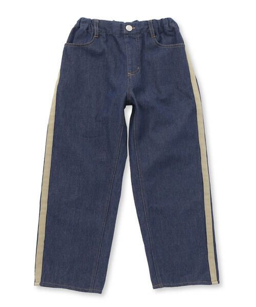 nexchic / ネクシック デニムパンツ | ライン入りワイドデニム(110~150cm) | 詳細10