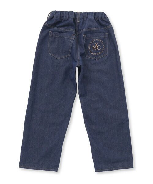 nexchic / ネクシック デニムパンツ | ライン入りワイドデニム(110~150cm) | 詳細11