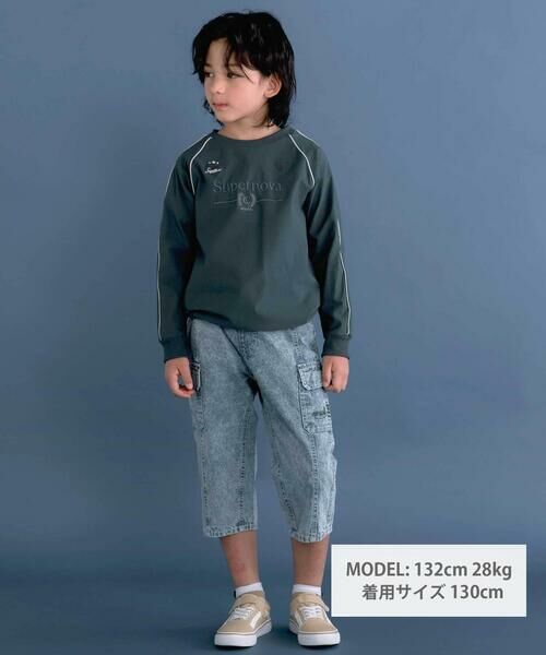 nexchic / ネクシック ショート・ハーフ・半端丈パンツ | 7分丈ストレッチデニムカーゴパンツ(110~150cm) | 詳細15