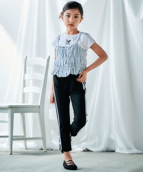 nexchic / ネクシック その他パンツ | リボン付きライン入りストレッチパンツ(110~150cm) | 詳細2