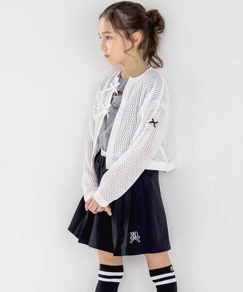 nexchic / ネクシック ミニ・ひざ丈スカート | ダブルウエストローライズツイル&デニムスカパン(110~150cm) | 詳細2