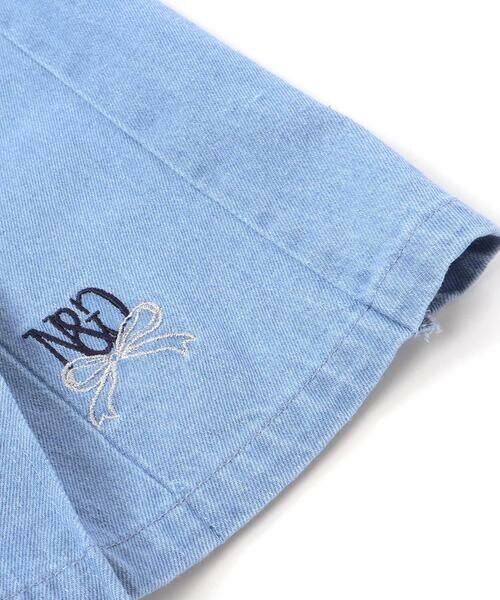 nexchic / ネクシック ミニ・ひざ丈スカート | ダブルウエストローライズツイル&デニムスカパン(110~150cm) | 詳細14