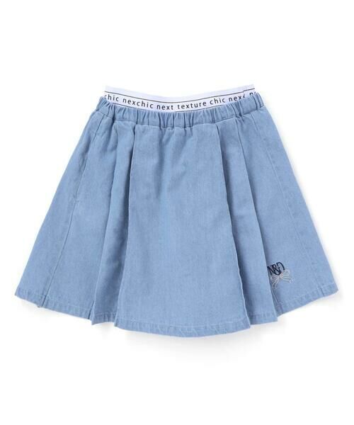 nexchic / ネクシック ミニ・ひざ丈スカート | ダブルウエストローライズツイル&デニムスカパン(110~150cm) | 詳細11