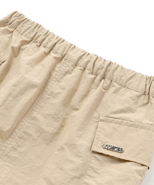 nexchic / ネクシック ショート・ハーフ・半端丈パンツ | サイドシャーリングタフタショートカーゴパンツ(110~150cm) | 詳細10