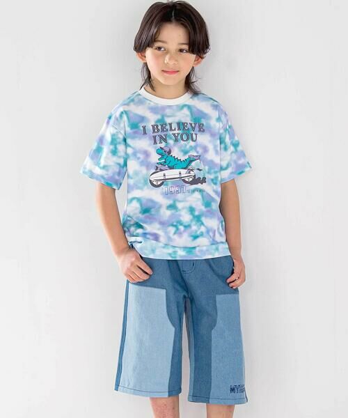 nexchic / ネクシック その他パンツ | ダブルニー6分デニムツイルパンツ(110~150cm) | 詳細2