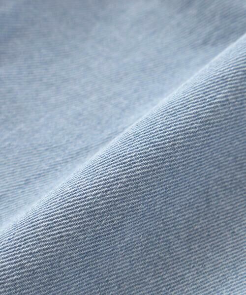 nexchic / ネクシック ショート・ハーフ・半端丈パンツ | ラインテープデニムタフタ切り替え5.5分パンツ(110~150cm) | 詳細18