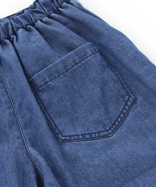 nexchic / ネクシック ミニ・ひざ丈スカート | デニムツイル巻スカート風スカパン(110~150cm) | 詳細12